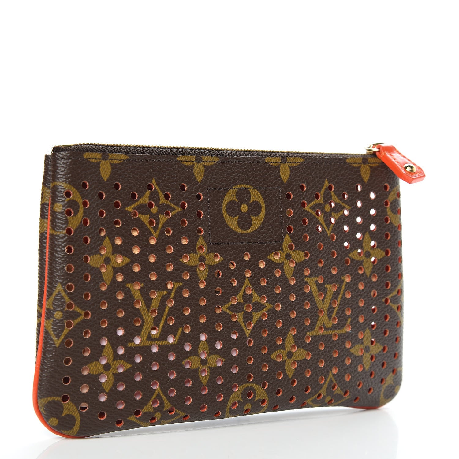 Louis Vuitton Monogram Perforated Pochette Plat Orange 3 of 6