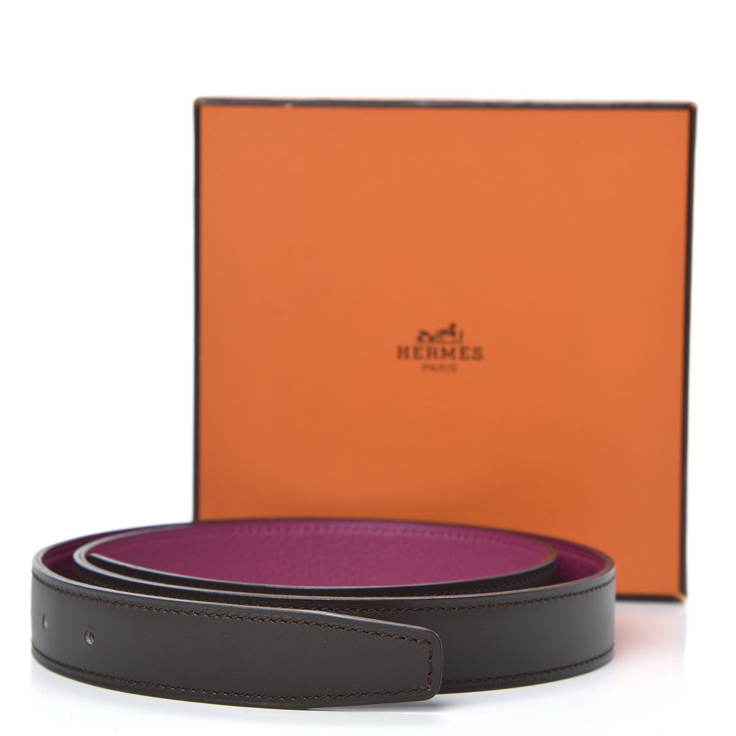 Box Togo 24mm Belt Strap 85 Ebene Rose Pourpre