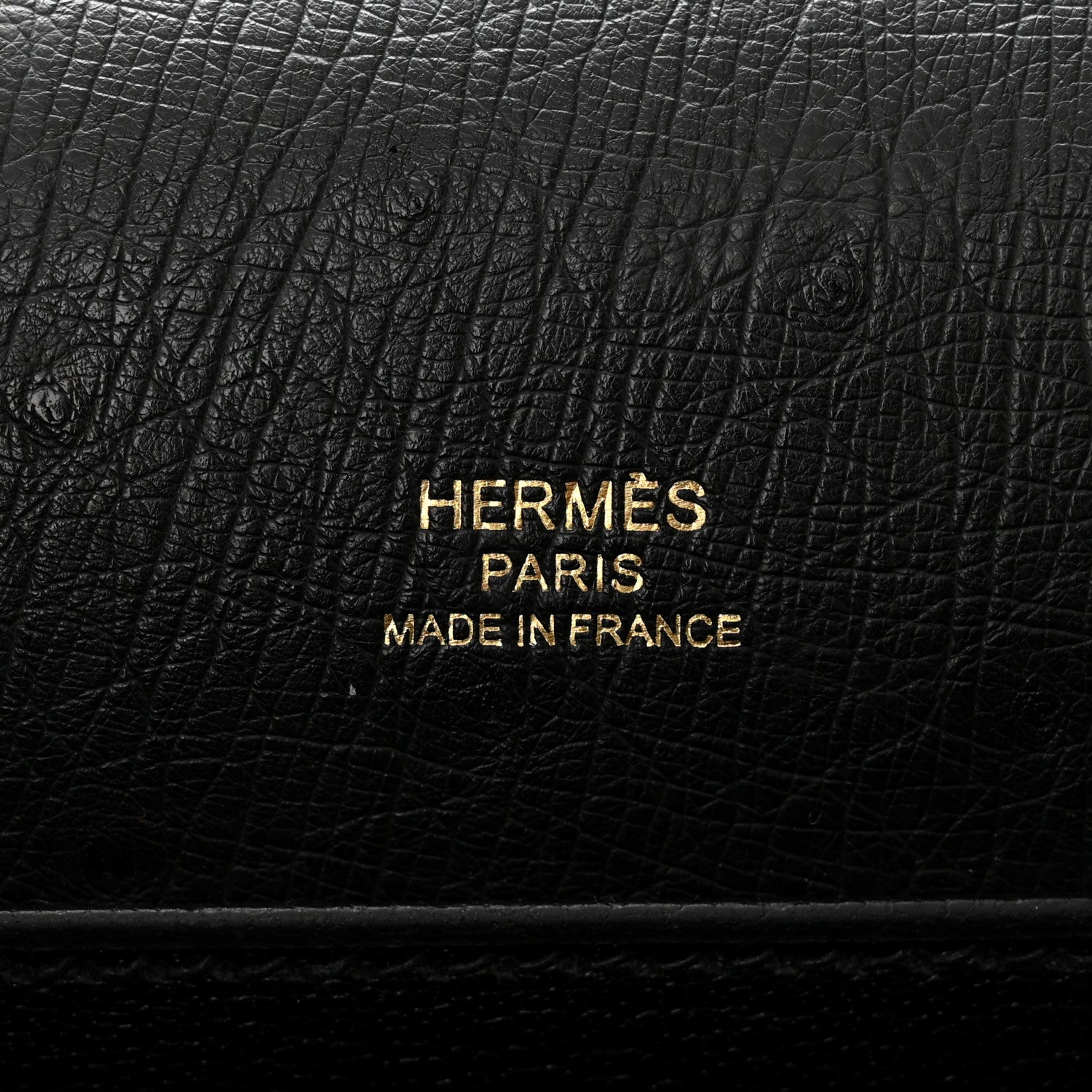 Hermes Ostrich Mini Sac Roulis Black 6 of 10