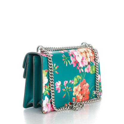 Gucci Calfskin Blooms Print Small Dionysus Shoulder Bag Bright Emerald Multicolor 3 of 7