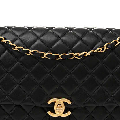 Chanel Shiny Lambskin Quilted Daily Friend Flap Black 8 of 11