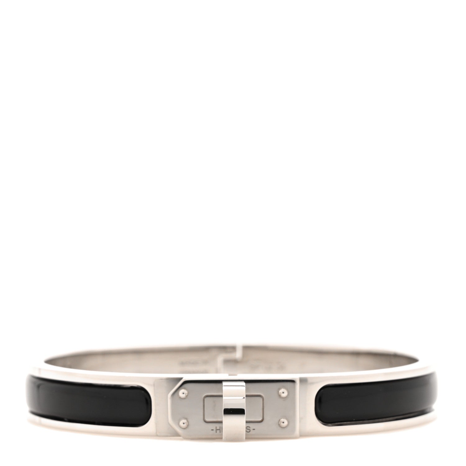 Hermes Enamel Mini Clic Kelly Bracelet PM Black 1 of 5