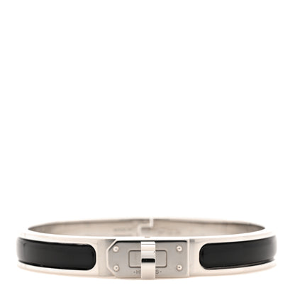 Hermes Enamel Mini Clic Kelly Bracelet PM Black 1 of 5
