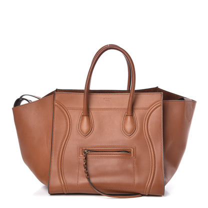 Celine Natural Calfskin Medium Phantom Luggage Tan 1 of 8