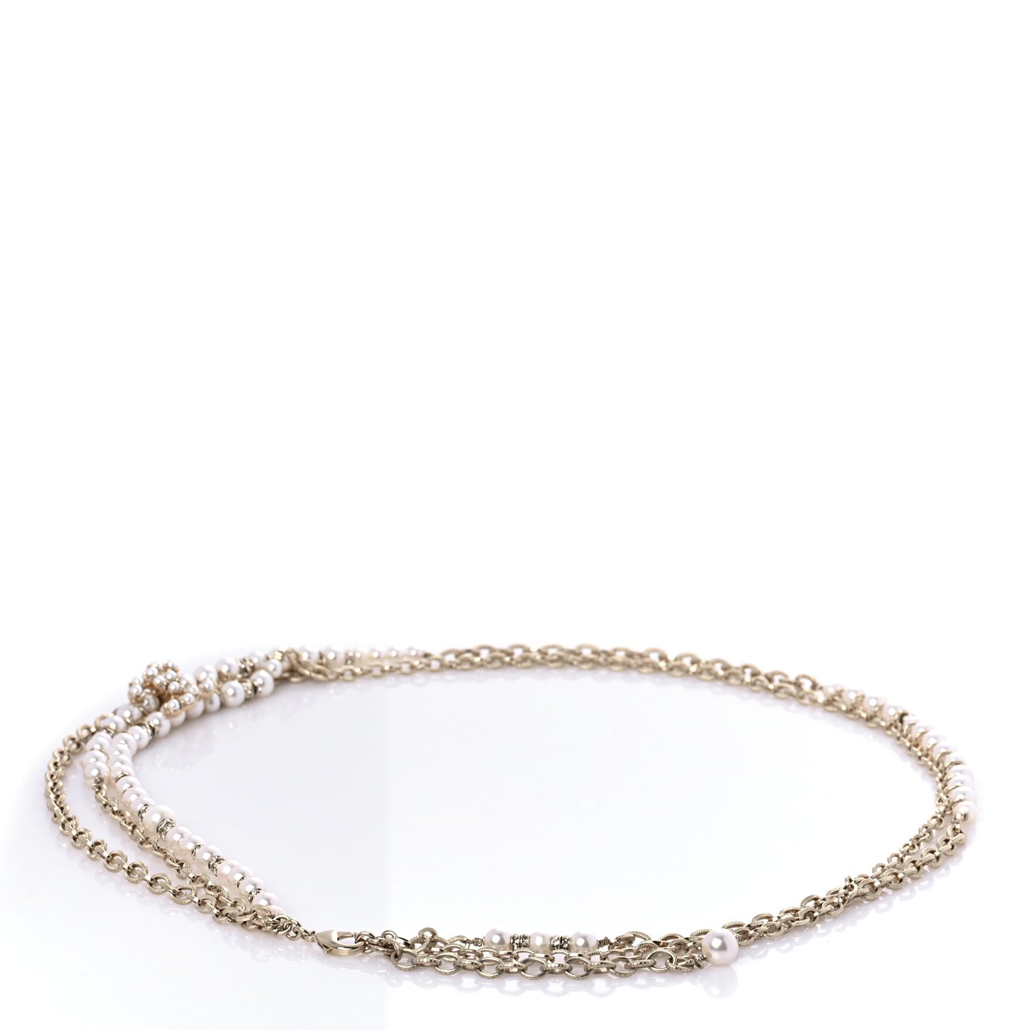 Pearl Crystal Chain CC Belt