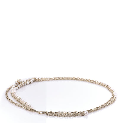 Chanel Pearl Crystal Chain CC Belt 2 of 5