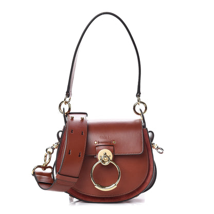 Chloe Calfskin Small Tess Bag Sepia Brown 1 of 13