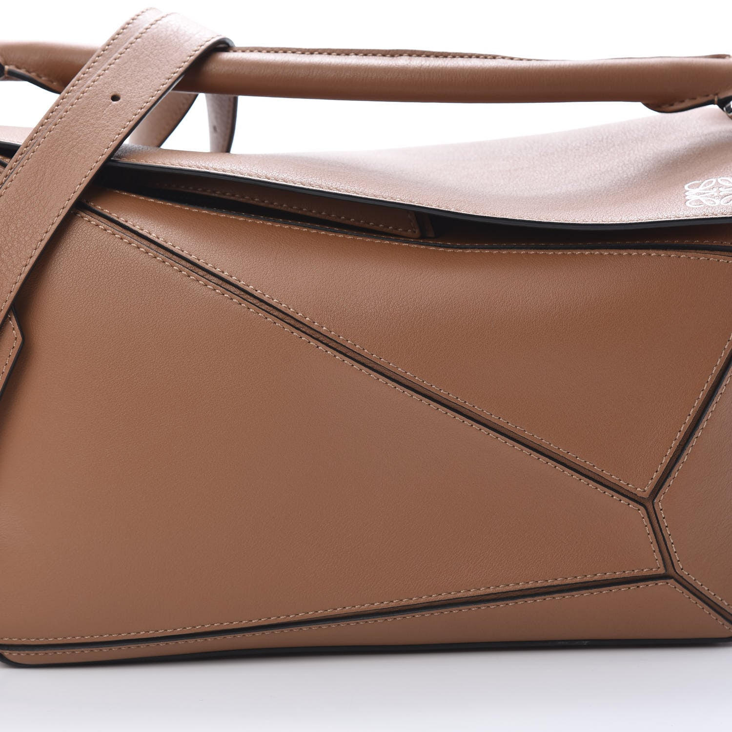 Loewe Calfskin Medium Puzzle Bag Tan 9 of 11