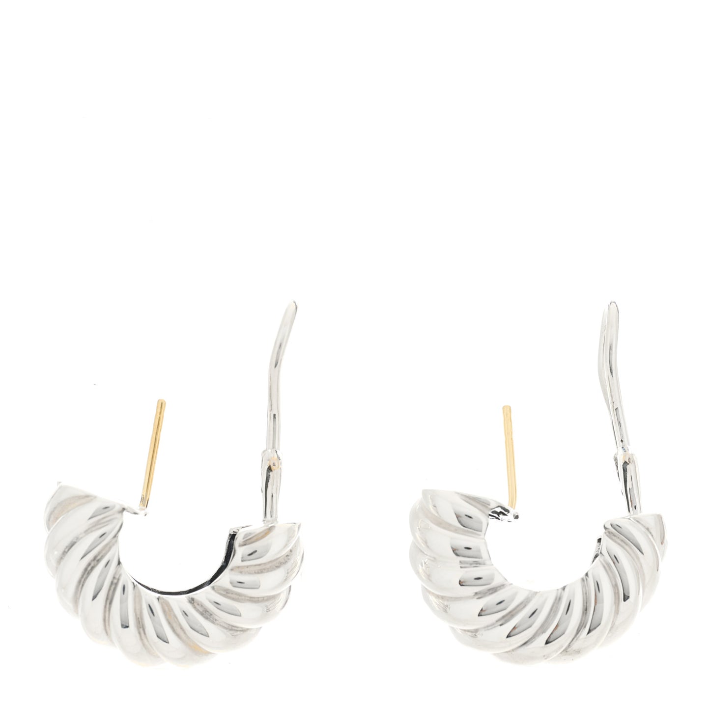Sterling Silver Cable Hoop Earrings