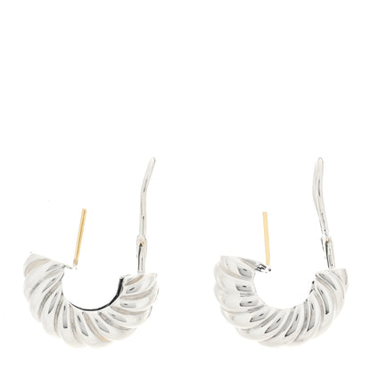 David Yurman Sterling Silver Cable Hoop Earrings 3 of 4