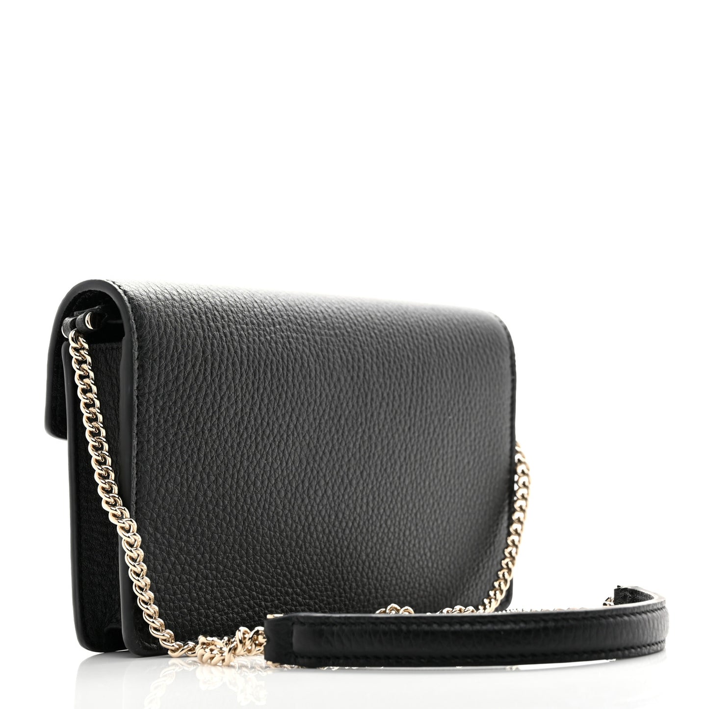 Calfskin Dionysus NM Chain Wallet Black
