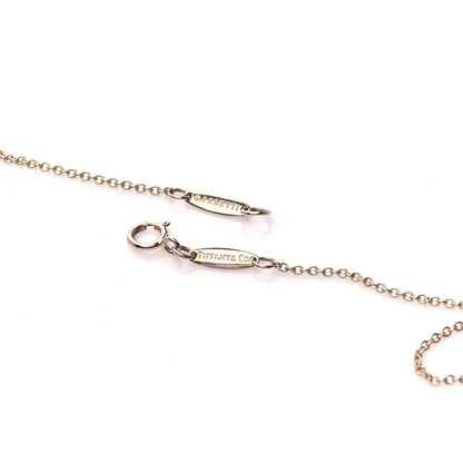 Tiffany 18K Rose Gold Diamond .03ct Elsa Peretti Diamonds by the Yard Pendant Necklace 5 of 5