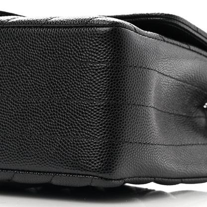 Chanel Caviar Chevron Quilted Mini Rectangular Flap Black 10 of 11