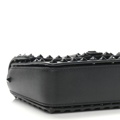 Valentino Garavani Vitello Monochrome Rockstud Flip Lock Bag Black 9 of 15