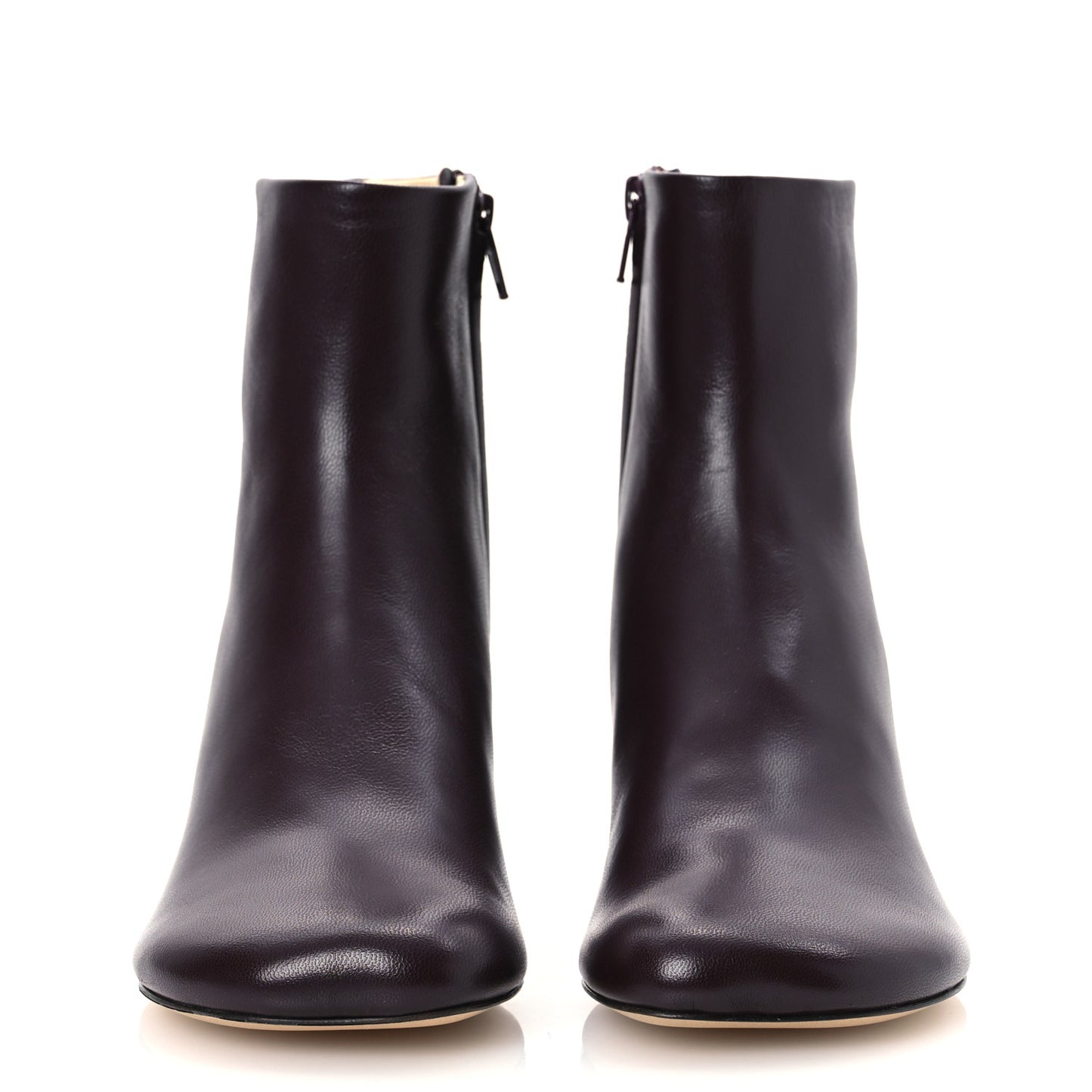 Calfskin Toy Ankle Boots 35 Burgundy