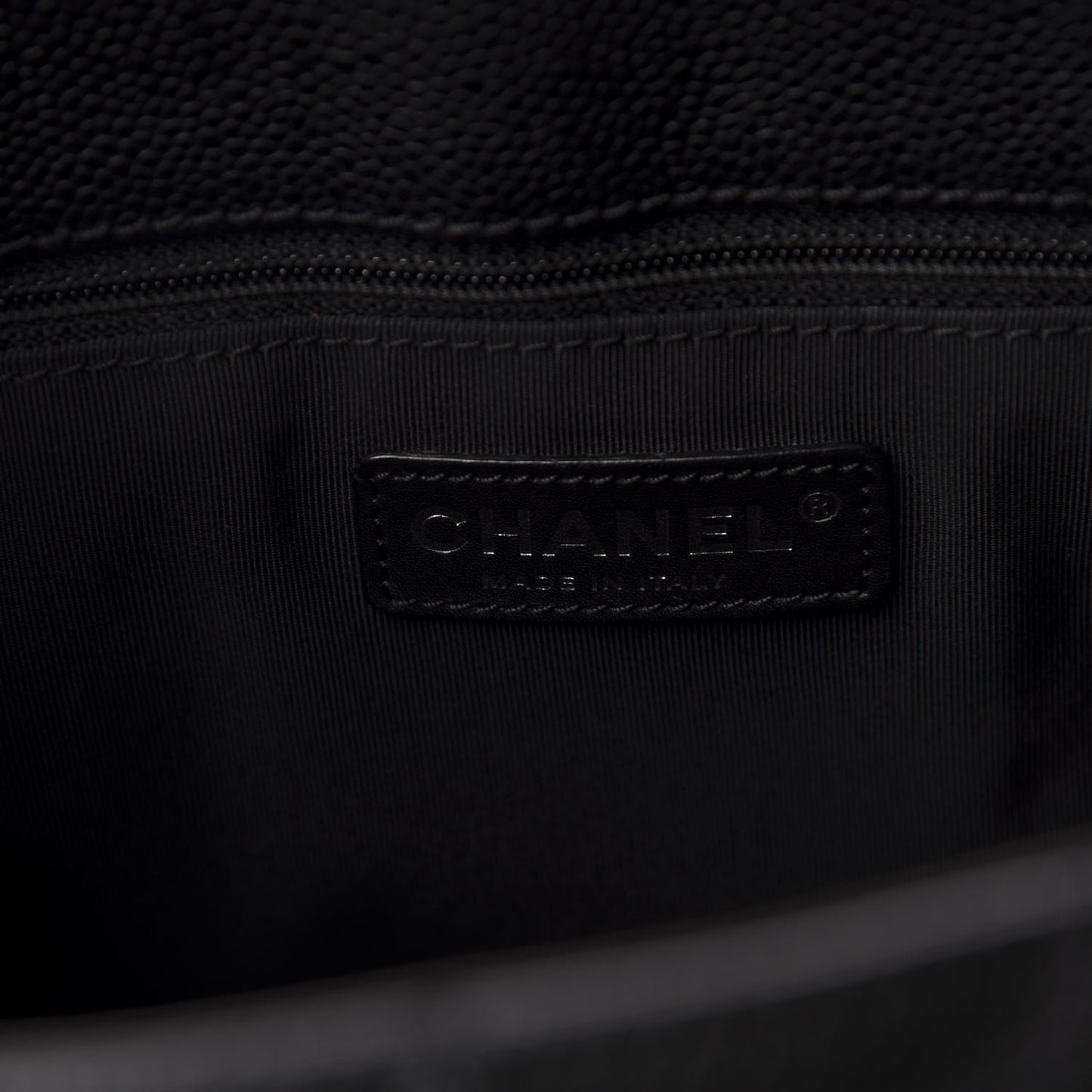 Caviar Quilted Grand Shopping Tote GST Black