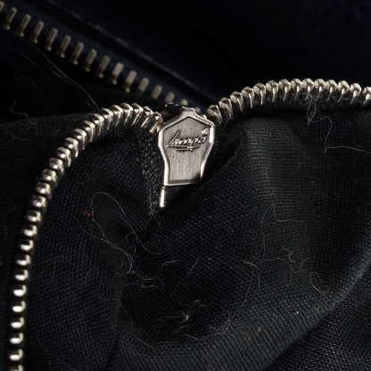 Balenciaga Agneau Classic Hardware Small Squash Duffel Bag Bleu Nuit 9 of 10