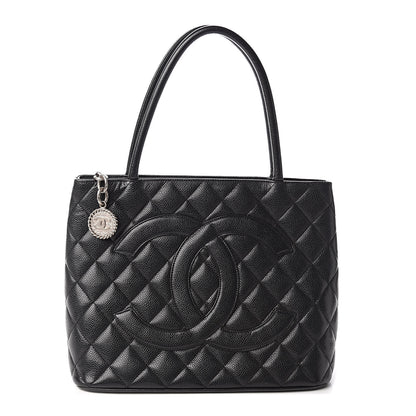 Chanel Caviar Quilted Medallion Tote Black 1 of 10