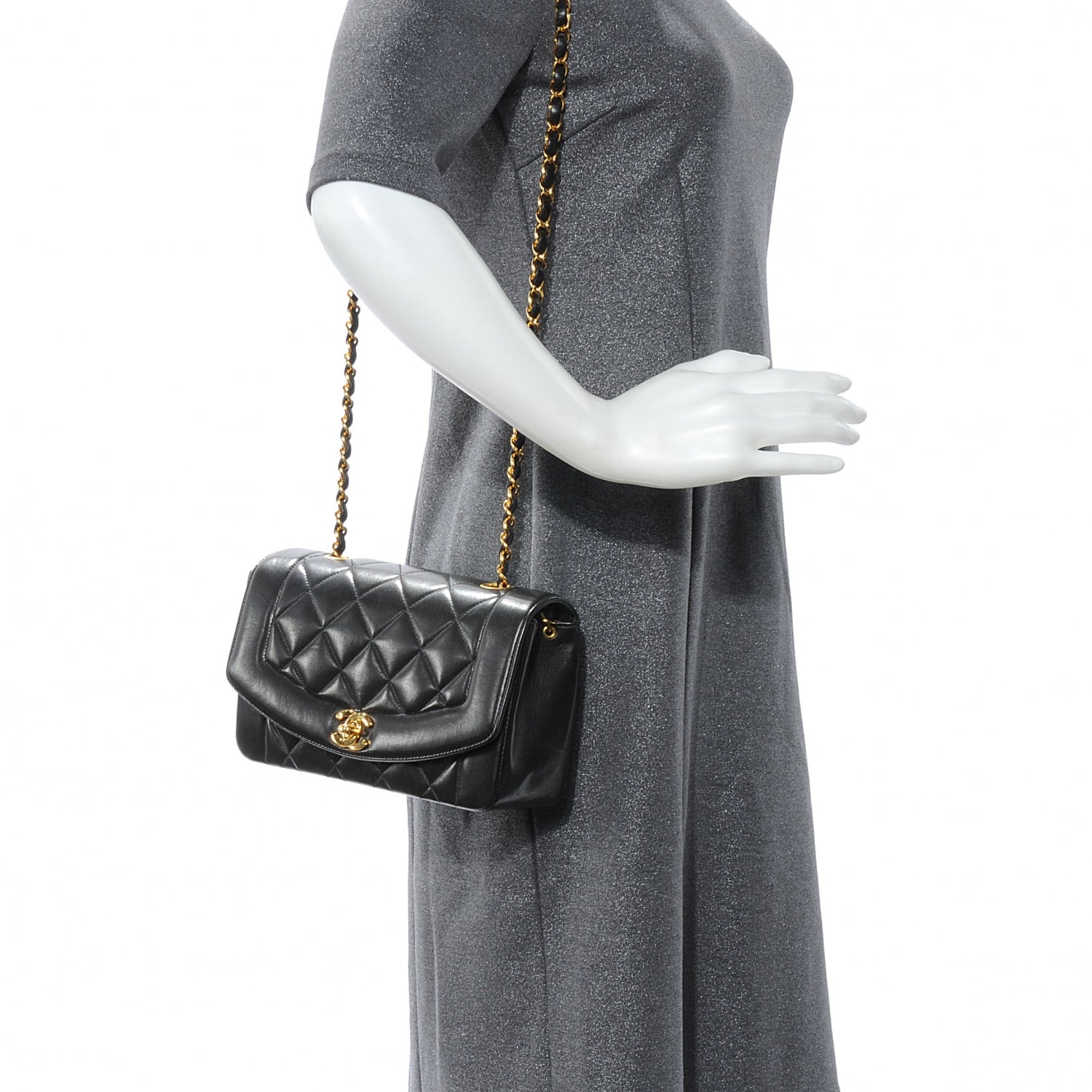Chanel Lambskin Quilted Small Flap Black 2 of 8