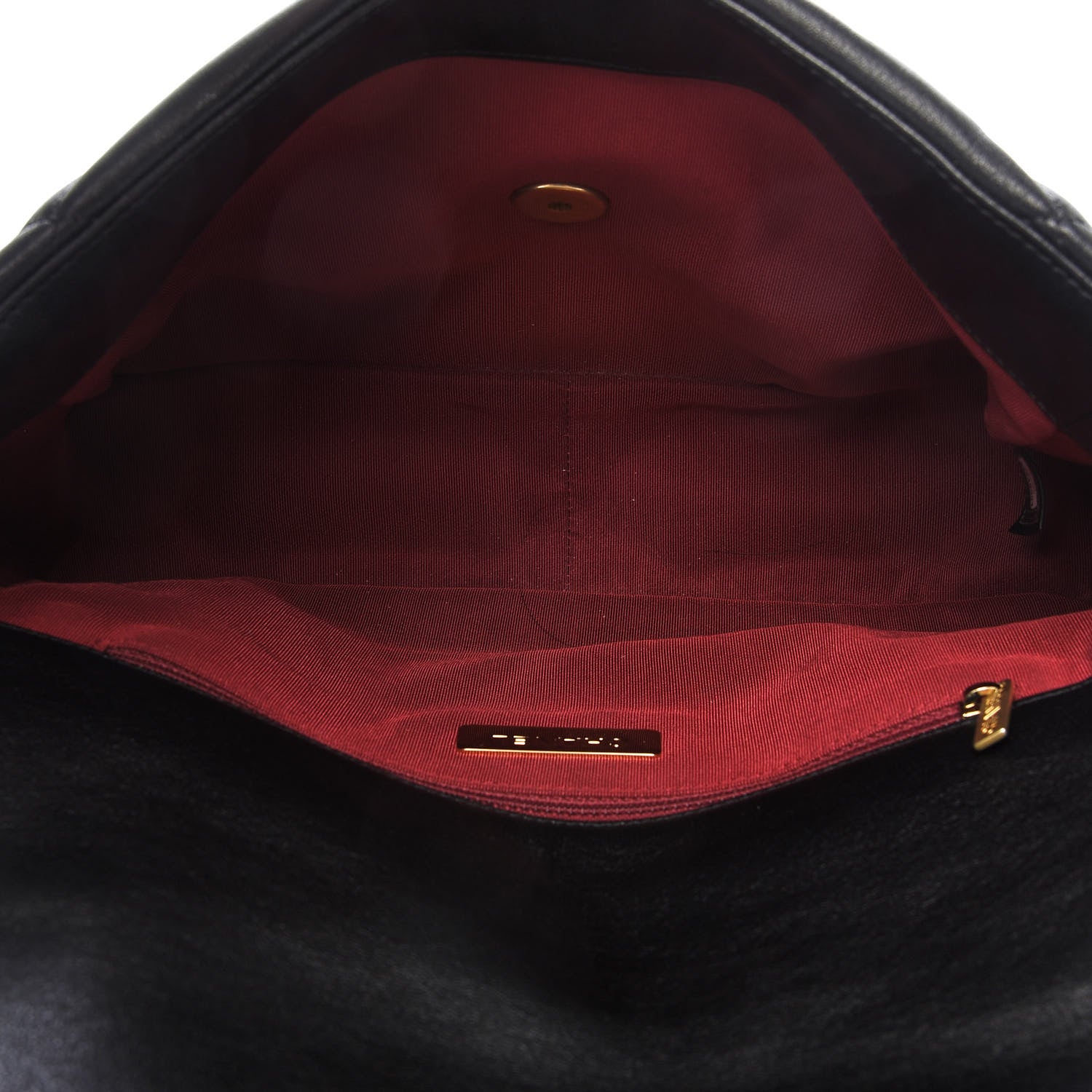 Chanel Goatskin Quilted Large 19 Flap Black 5 of 9