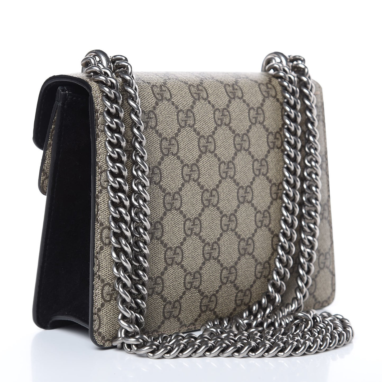 GG Supreme Monogram Mini Dionysus Shoulder Bag Black