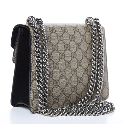 Gucci GG Supreme Monogram Mini Dionysus Shoulder Bag Black 3 of 11