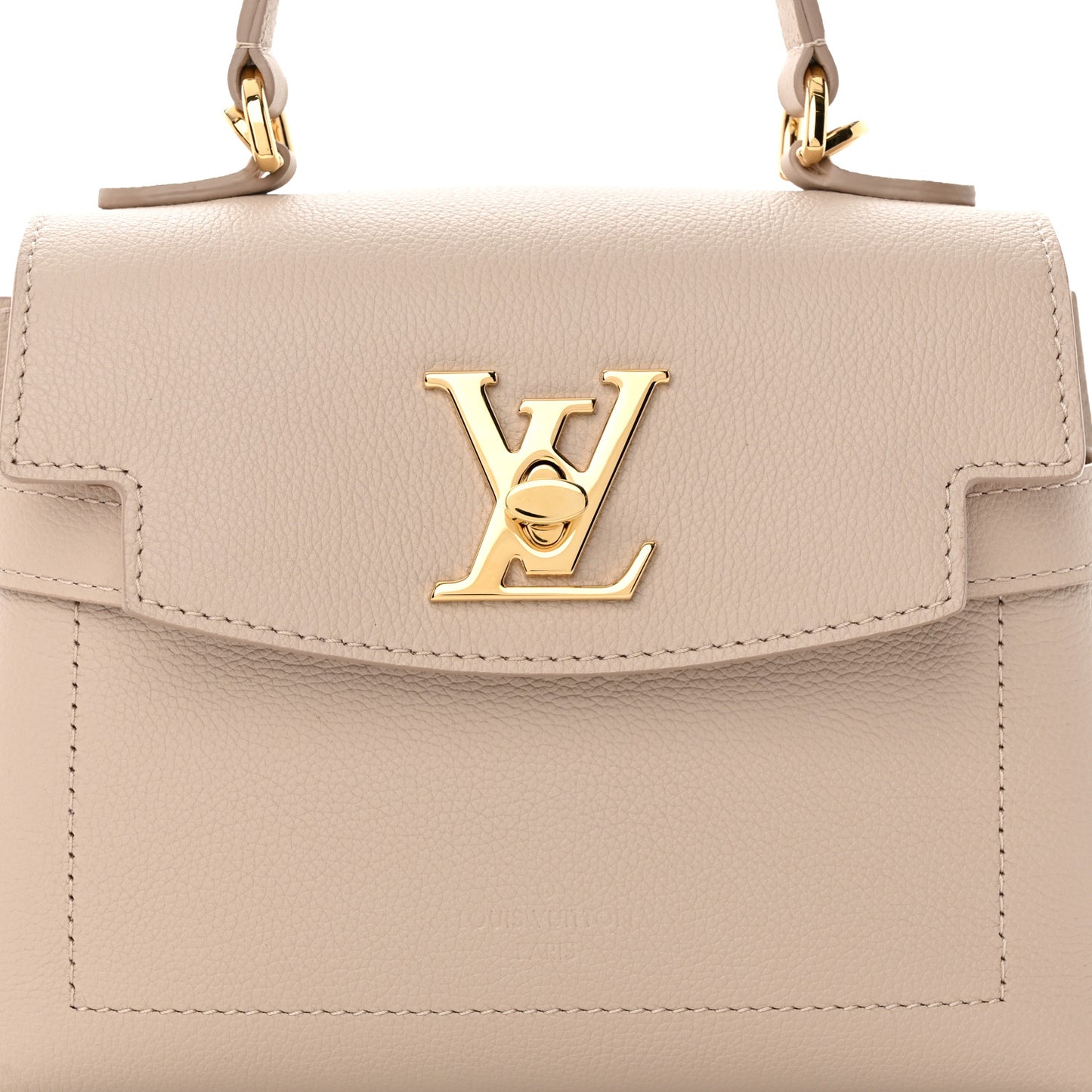 Soft Calfskin Mini Lockme Ever Greige