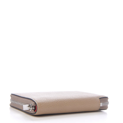 Celine Drummed Calfskin Medium Zip Around Multifunction Wallet Dune 4 of 7
