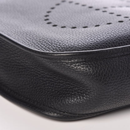 Hermes Taurillon Clemence Evelyne PM Black 8 of 11