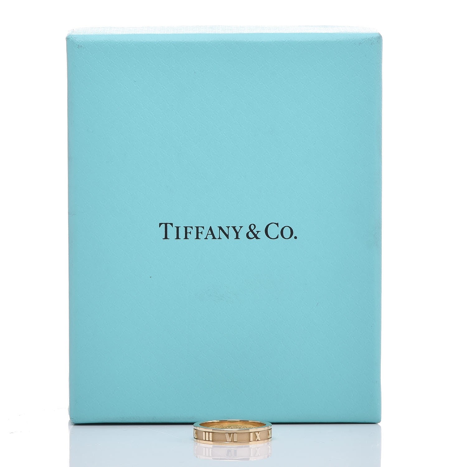 Tiffany 18K Yellow Gold Atlas Ring 49 4.75 6 of 6