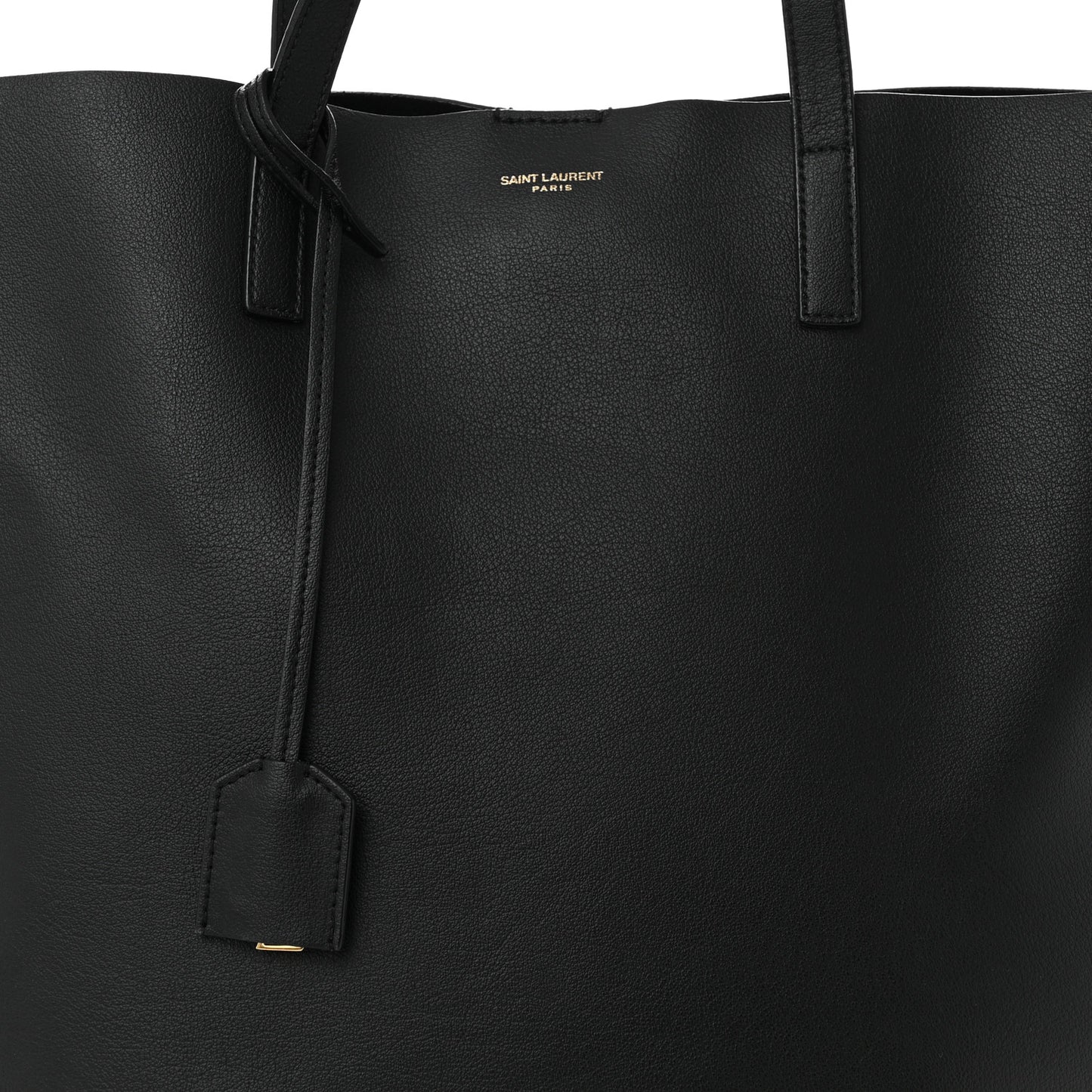 Calfskin Medium Shopping Tote Black