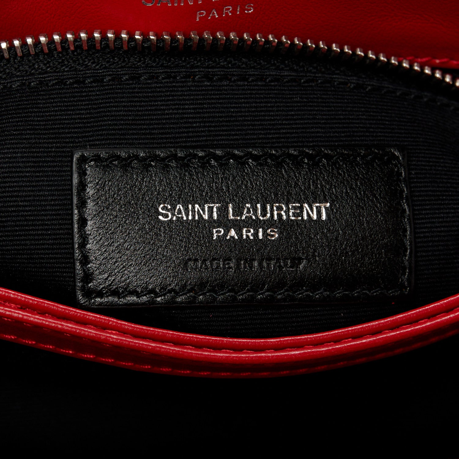 Saint Laurent Calfskin Y Quilted Monogram Toy Loulou Crossbody Bag Rouge Eros 7 of 11
