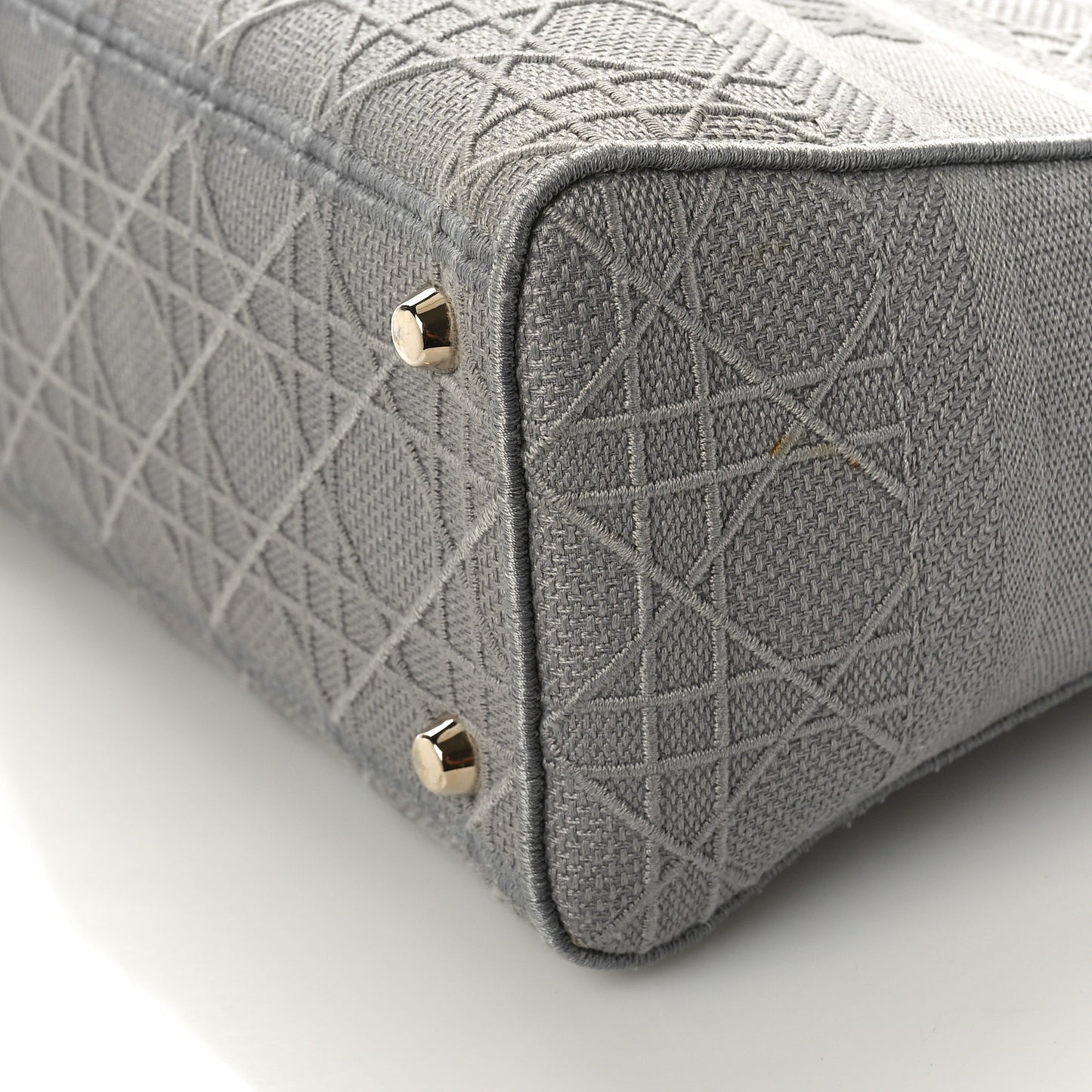 Canvas Embroidered Cannage Medium Lady D-Lite Gray