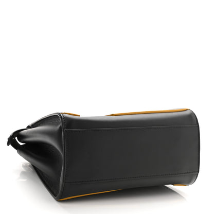 Fendi Nappa FF Mini Peekaboo Iconic Satchel Black Sunflower 4 of 8