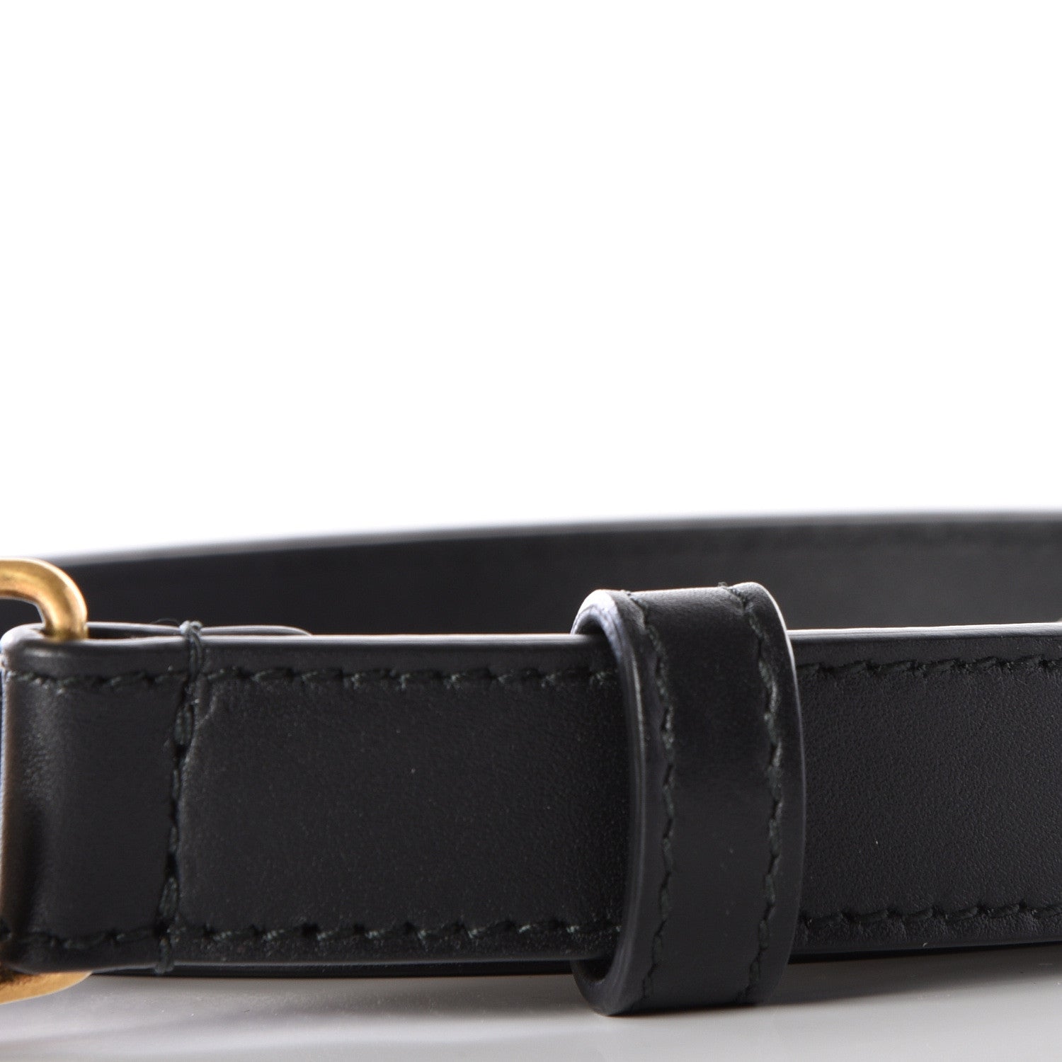 Gucci Calfskin Double G 20mm Belt 80 32 Black 7 of 8