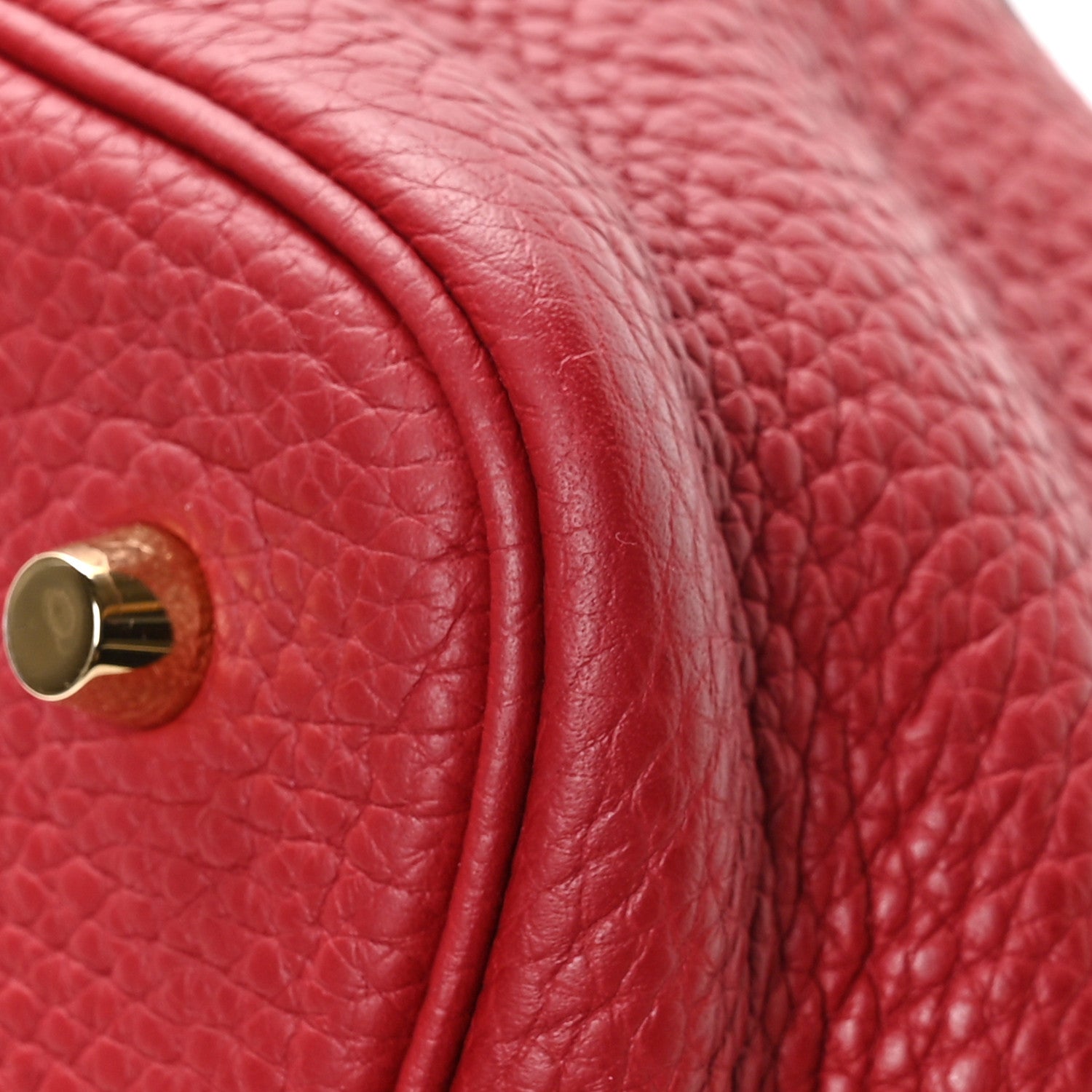 Hermes Taurillon Clemence Picotin Lock 22 MM Rouge Grenat 10 of 12