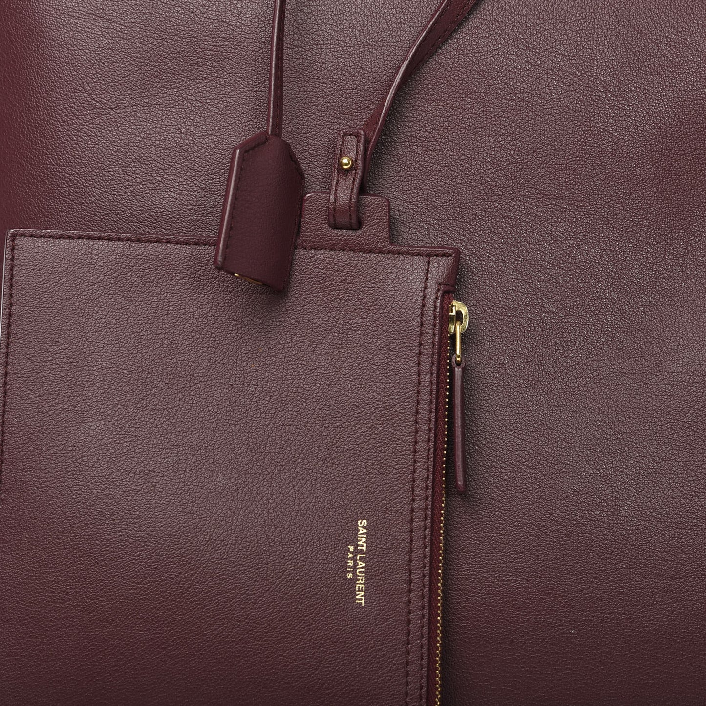 Calfskin Medium Shopping Tote Palissandre