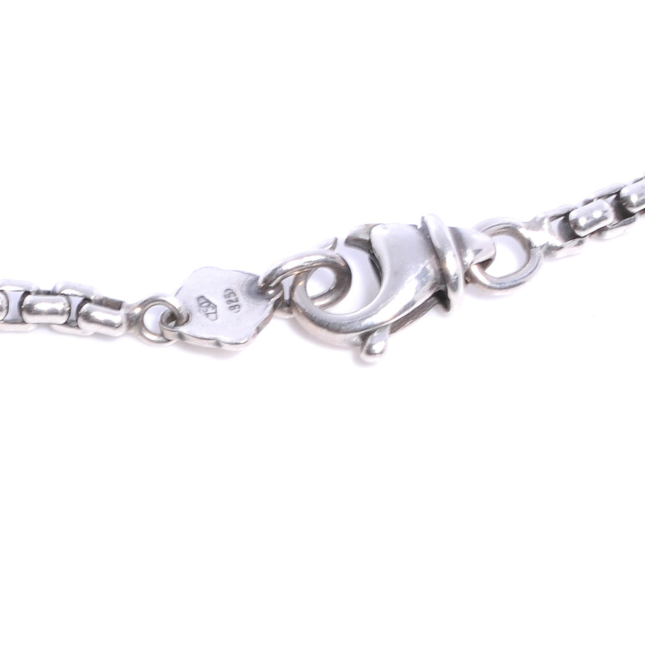 David Yurman Sterling Silver 18K Yellow Gold Pearl 14mm Quatrefoil Station Necklace 5 of 5