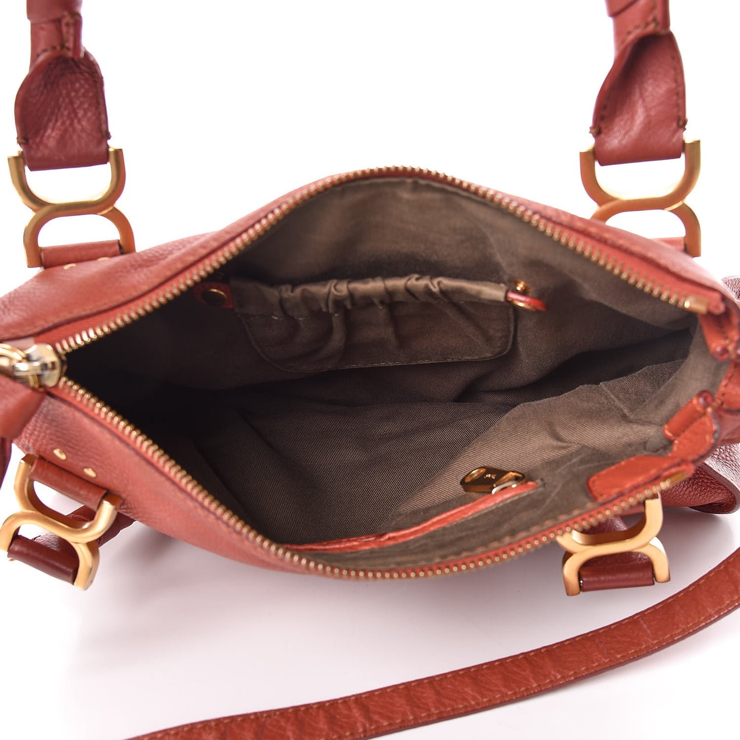 Calfskin Medium Marcie Satchel Clay