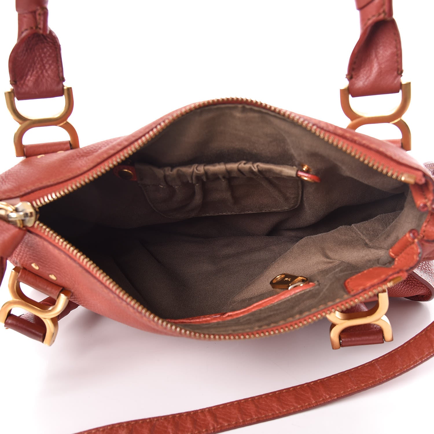 Chloe Calfskin Medium Marcie Satchel Clay 7 of 23