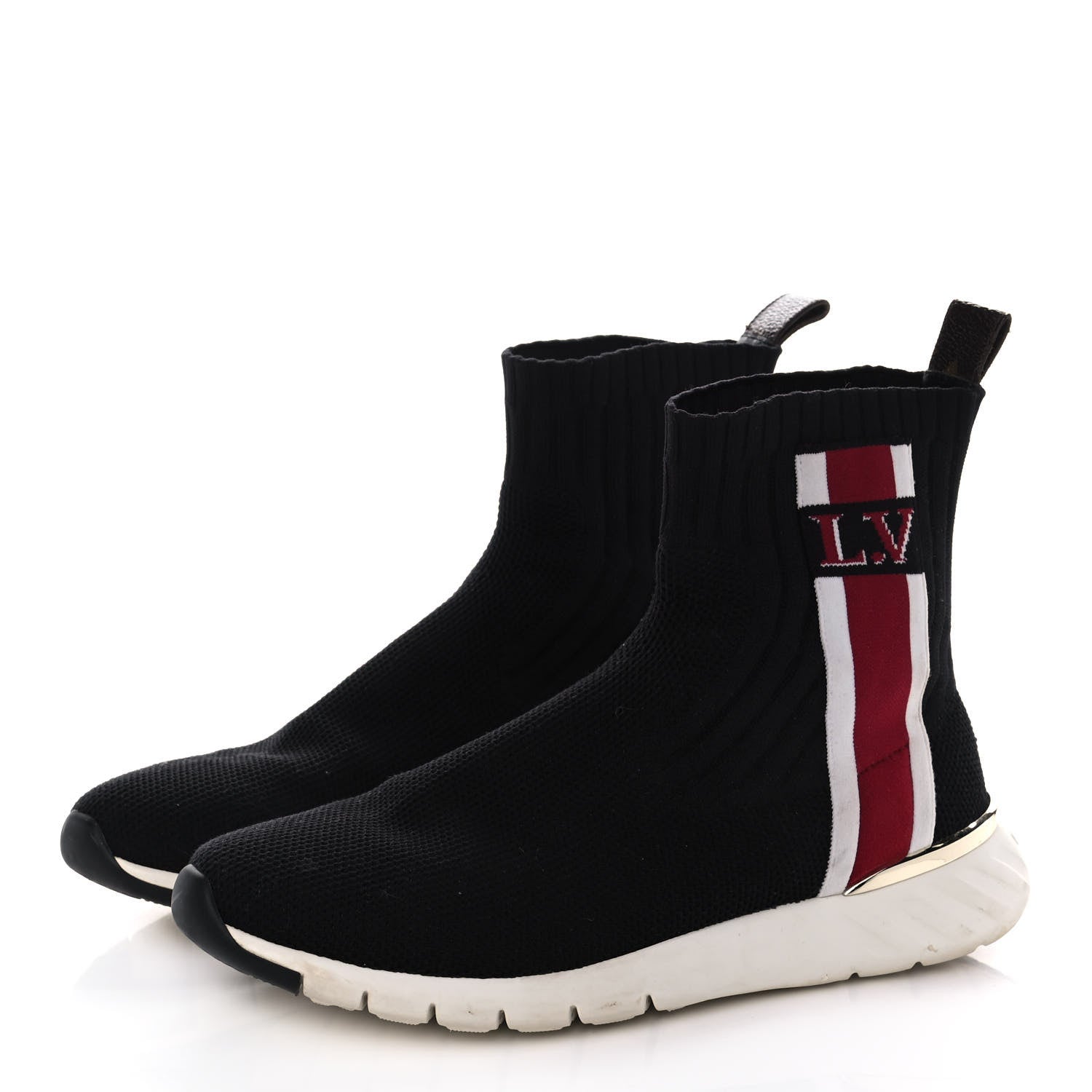 Louis Vuitton Stretch Fabric Aftergame Sneaker Boots 38 Black 3 of 11