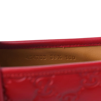 Gucci Guccissima Signature Espadrilles 39.5 Hibiscus Red 9 of 9