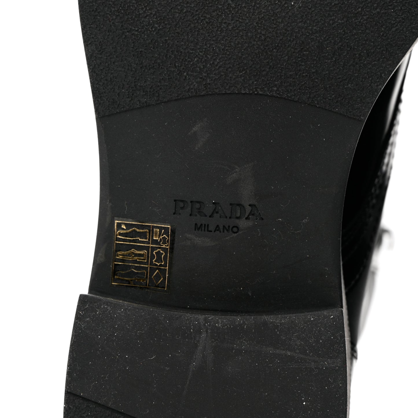 Spazzolato Re-Nylon Metal Triangle Logo Mens Combat Boots 8 Black