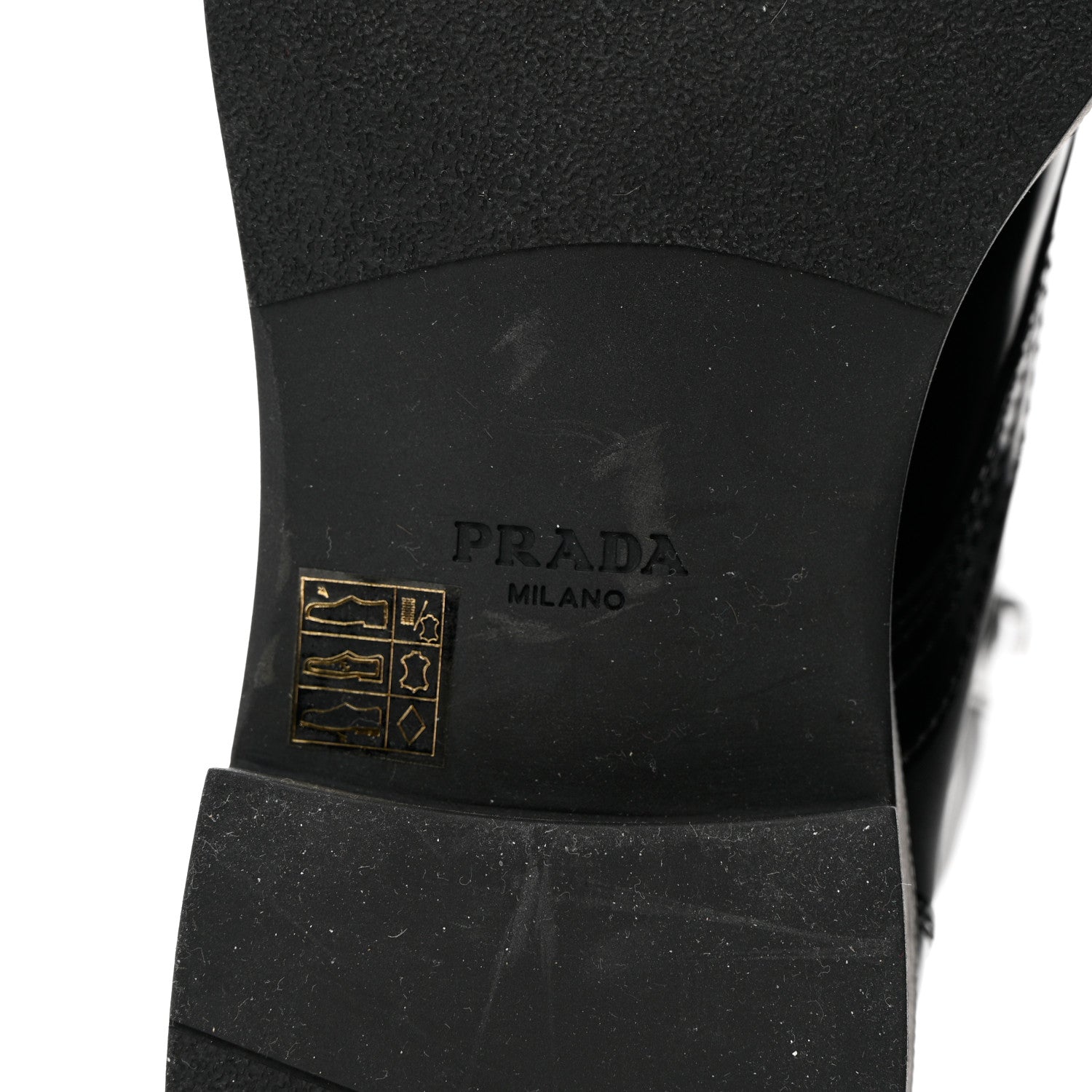 Prada Spazzolato Re-Nylon Metal Triangle Logo Mens Combat Boots 8 Black 6 of 8