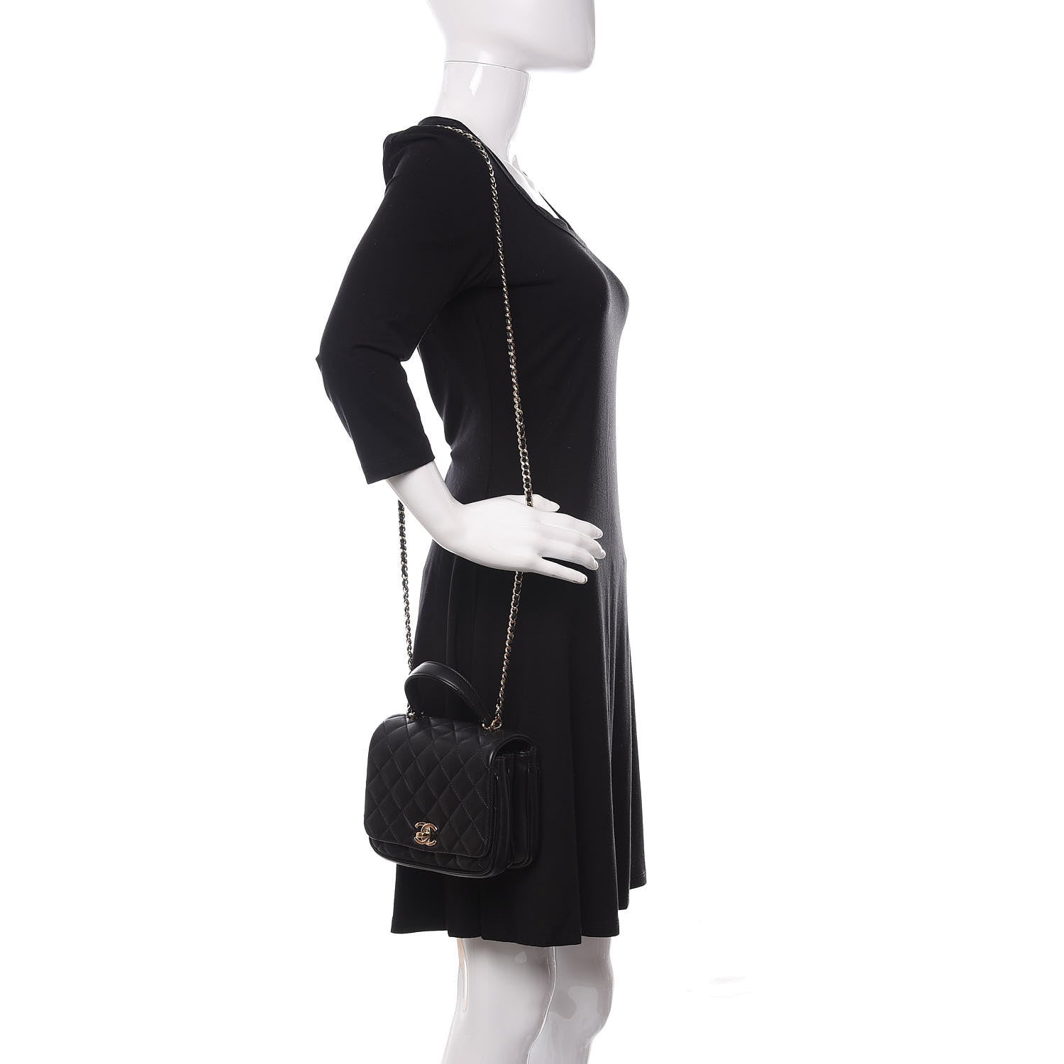 Chanel Lambskin Quilted Mini Citizen Chic Flap Black 2 of 13