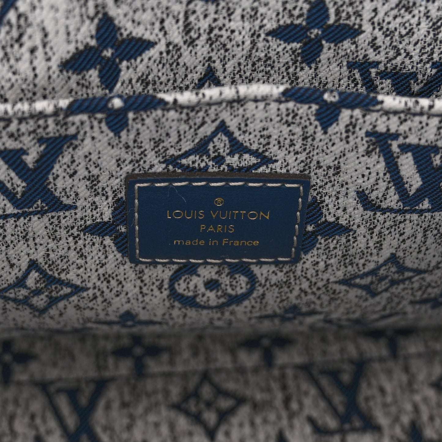 Monogram Jacquard Denim Onthego MM Bleu