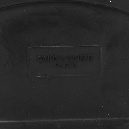 Saint Laurent Glazed Calfskin Le Loafer 15 Penny Slippers 38.5 Black 8 of 10