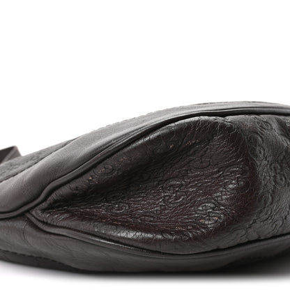 Gucci Guccissima Medium Charlotte Hobo Dark Brown 9 of 10