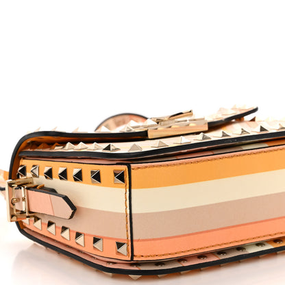 Valentino Garavani Vitello Native Couture 1975 Rockstud Crossbody Bag Mandarin Sorbet 9 of 10
