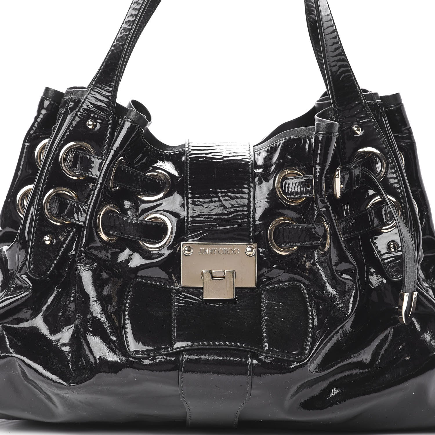 Jimmy Choo Patent Ramona Black 7 of 14